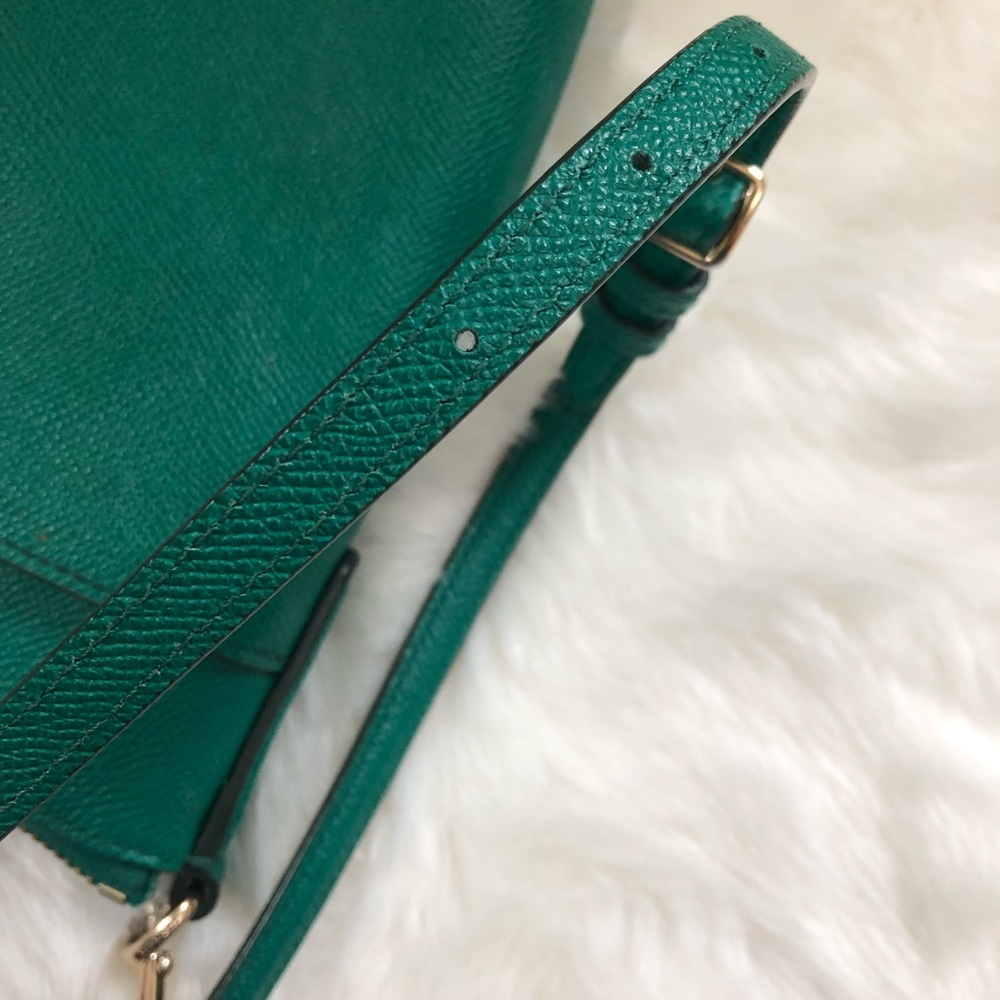 Coach Green North South Swingpack Crossbody Purse - Picture 7 of 8
